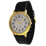 Celeritas Sports Men's Gold/Black/Silver Leather Band Watch item number 8044