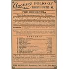 Buy Ascher's Folio of Concert Favorites No. 1 for Orchestra with Organ Accompaniment Ad:... by  Various Composers