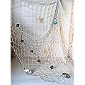 DEKO Fischernetz NATUR dick 200x150cm mit Schwimmern