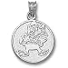 Cleveland Browns NFL Brownie Rd Logo 5/8 Pendant (Silver)