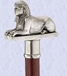 Egyptian Sphinx Hard Wood Walking Stick (thedigitalangel)