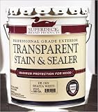 DUCKBACK DB-1909-5 SHASTA WHITE EXTERIOR TRANSPARENT STAIN SIZE:5 GALLONS.