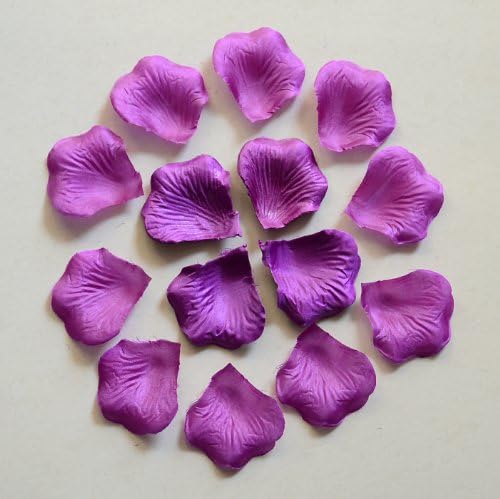 1000pcs Purple Wedding Table Decoration Silk Rose Petals Flowers Confetti 5cm Supplies Wholesale