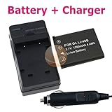 Olympus Li-42B Compatible Battery + Battery Charger with Car Adapter for Olympus Stylus 1040 / 1050 SW / 1060 / 1070 / 1200 / 550WP / 700 / 7000 / 7010 / 7020 / 7030 / 7040 / 710 / 720 SW / 725 SW / 730 / 740 / 750 / 760 / 770 SW / 780 / 790 SW / 820 / 83