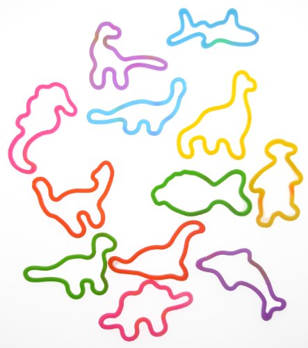 Animal Shaped Rubber Band Bracelets 12 pack