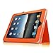 Fintie iPad 1 Folio Case - Slim Fit Vegan Leather Stand Cover with Stylus Holder for Apple iPad 1 1st Generation - Orange