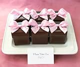 Wedding Favors Mini Cube Boxes - Chocolate Brown set of 12