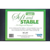 ByAnnie's Soft and Stable Fabric, 36 by 58-Inch, Black