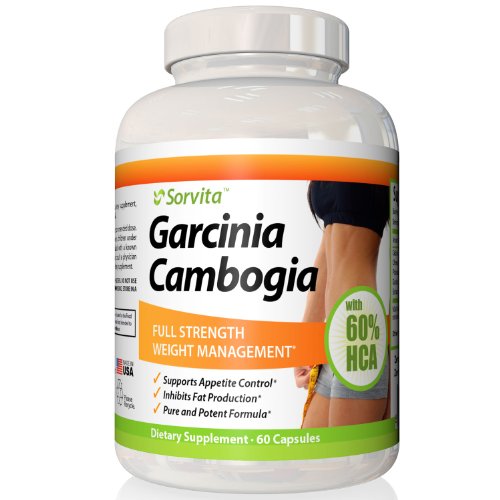 Garcinia Cambogia Extract with 60% HCA (Hydroxycitric Acid) - 1000 Mg Per Serving. Premium Natural Weight Loss Supplement Contains Pure Extract (Fruit Rind) with Calcium and Potassium for Best Results. Absolutely No Fillers or Artificial Ingredients - Full 30 Day Supply.