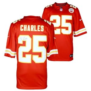 Jamaal Charles Kansas City Chiefs Autographed Nike Limited Red Jersey - Memories - Mounted Memories Certified