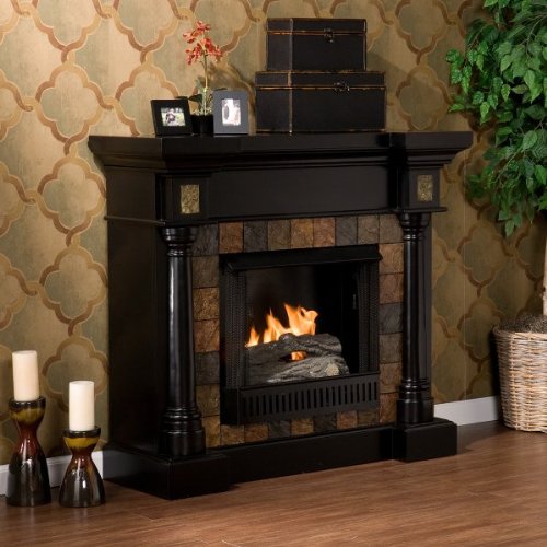 Carrington Slate Convertible Gel Fuel Fireplace