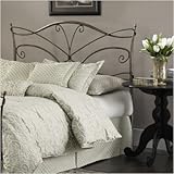 Papillon Bed Duo Panel Headboard in Brushed Bronze Size: Queen