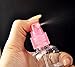 Miraclekoo Clear Plastic Fine Mist Spray Bottle Perfume Bottle,1 Ounce,5 Pack, Random Color