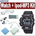Casio Men's G-Shock Digital Watch DW9052-1V + Universal iPod & MP3 Accessory Kit