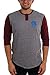 Brixton Men's Crow Three Quarter Sleeve Henley Shirt