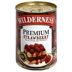 Wilderness Premium Pie Filling, Strawberry, 21-Ounce Cans (Pack of 6)