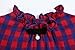 Bonny Billy Girl's Child Ruffled Neck Long Sleeve Plaid Swing Skirt Dress