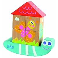 Boikido Eco-Friendly Wooden Cube Puzzle - Snail
