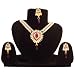 Bollywood Set Rani Heart indisches Schmuck-Set 3-teilig mit Perlen und Glitzer