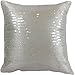 Blue Dolphin Transparent Sequins Floral Decorative Throw Pillow Cover 18