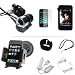 Sporting Goods : DreamBargains Premium iPod Touch 2G / 2nd Generation 8GB 16GB 32GB Accessory Bundle Kit - Protective Silicone Sleeve - White + Adjustable Sport Armband - Black + Screen Protector Film + Travel Charger - White + Car Charger - Black + Durable Metallic Sound Isolating In-Ear Earbud Earphones - Black + Neckstrap - Black + Adjustable Windshield Mount - Black
