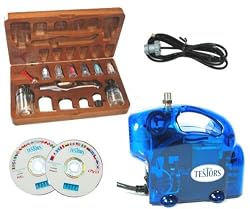 AZTEK A470 Airbrush Set A4709W/Testors 50204 Air Compressor