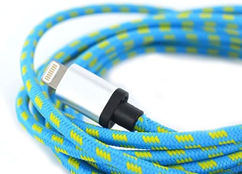 Dvacii® (Aluminum Tip-Blue) [Apple MFi Certified] 6 Feet / 1.8m EXTRA LONG [Heavy Duty] USB 2.0 A to 8 Pin Apple Lightning Cable Made For iPhone 5/5S 6/6 Plus, iPod and iPad Mini/iPad Air - Genuine Authentication Chip Ensures the Highest Quality Charge with the Fastest Sync and Data Transfer for All IOS Devices
