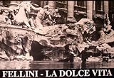 Federico Fellini - La Dolce Vita - b/w Trevi Fountain Italian Huge Film PAPER POSTER measures approximately 100x70 cm Greatest Films Collection Directed by Federico Fellini. Starring Marcello Mastroianni, Anita Ekberg, Anouk Aim&Atilde;&copy;e.