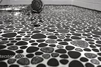 Mosaik Fliesen Kiesel Kieselmosaik hochg...