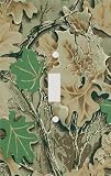 Camo Leaves Pattern Decorative Switchplate Cover