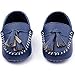 Weixinbuy Toddler Baby's Faux Leather Loafers Soft Flat Boat Shoe Blue 4-8M