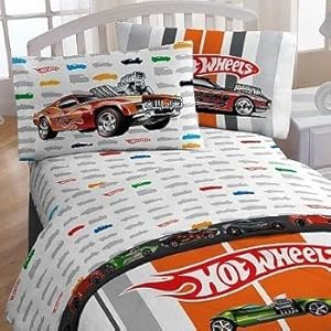 Hot Wheels Full Bed Sheet Set