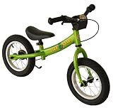bike*star 30.5cm (12 Inch) Kids Learner Balance Beginner Run Bike - Colour Green