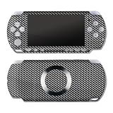 Black Carbon Fiber Weave Design Decorative Protector Skin Decal Sticker for PSP Slim & PSP Lite PSP2000