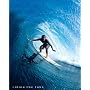 Riding the Tube (Surfing) Art Poster Print - 16x20