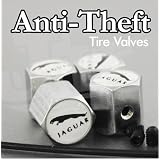 JAGUAR Tire Valves Cap XK XJL S-TYPE Anti-Theft Locking Set of 4