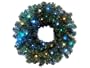 24" Pre-Lit Battery Operated LED Lighted Christmas Wreath - Multi Blue Lights