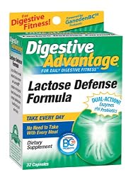 Digestive Advantage Daily Lactose Defense Formula Capsules, 32-Count Boxes (Pack of 3)