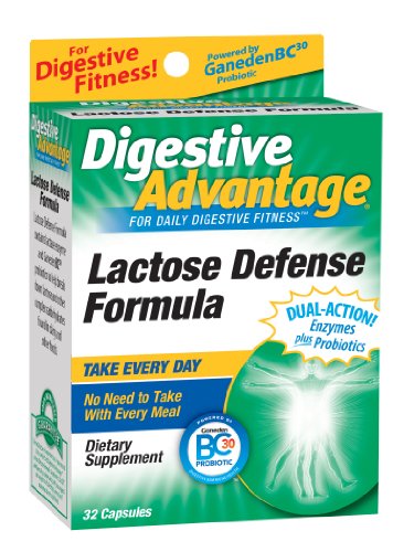 Digestive Advantage Daily Lactose Defense Formula Capsules - 32-Count Boxes (Pack of 3)