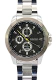Diniho - Montre Homme - Quartz - Acier inoxydable - Noire Diniho ??l??gant ?? cadran Les