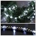 Starlite Creations 9ft Decorative White LED Beaded Garland, 54 Lights