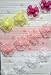 New Beaded Rosette Bow Infant Stretch Headband Yellow