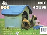Extra Durable Plastic Dog House Home Kennel Crate Blue Indoor & Outdoor Use
