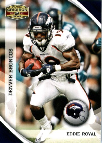 2010 Panini Gridiron Gear Football Card # 43 Eddie Royal - Denver Broncos - NFL Trading Card in Screwdown Case