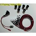 LED Light Kit for Peg Perego / Power Wheels - Flashing Turn Signal Pack (6 Yellow LEDs)