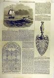 1857 のイギリスの郵便汽船は工廠の芸術のこてをゲートで制御します