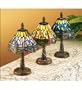 Meyda Tiffany 26616 Mini Lamp, Mahogany Bronze Finish with Stained