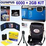Olympus Stylus Tough 6000 10MP Digital Camera (Blue) + 2GB Accessory Kit