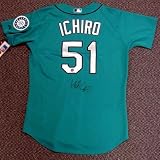 Ichiro Suzuki Autographed/Hand Signed Seattle Mariners Teal Jersey #51 Holo #1
