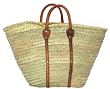 Moroccan Straw Summer Beach / Shopper / Tote Bag 23" X 14" X10"